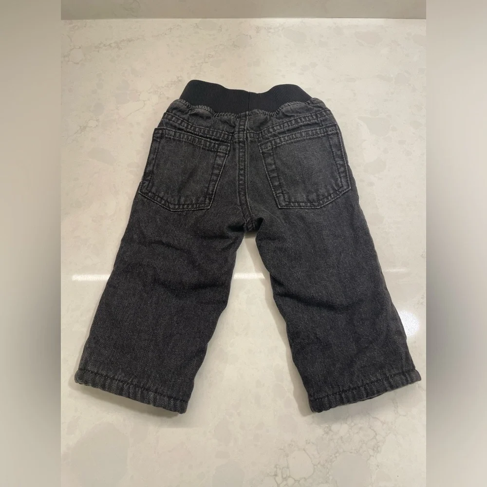 Black Gymboree Fleece Lined‎ Pants Infant Size 6-12 Months